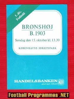 Boldklubben 1903 v Bronshoj 1972 – Denmark