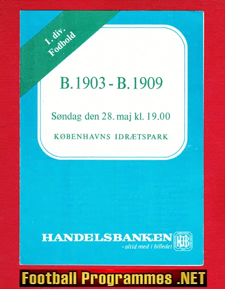 Boldklubben 1903 v Boldklubben 1909 1972 – Denmark