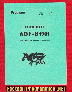 Aarhus Gymnastikforening AGF v B1903 1972 – August – Denmark