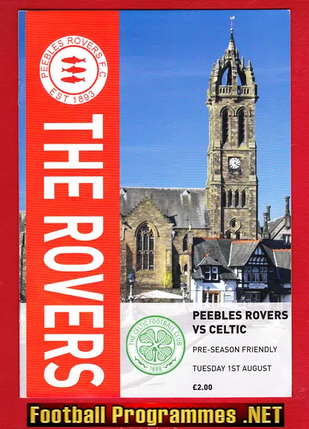Peebles Rovers v Glasgow Celtic 2017 - Pre Season + Ticket