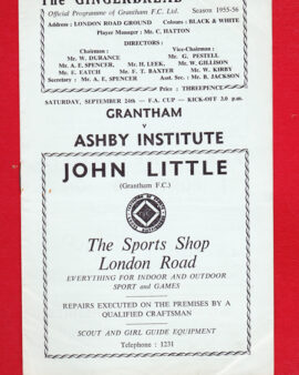 Grantham Town v Ashby Institute 1960s ?