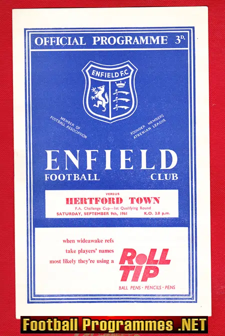 Enfield v Brentford Town 1961