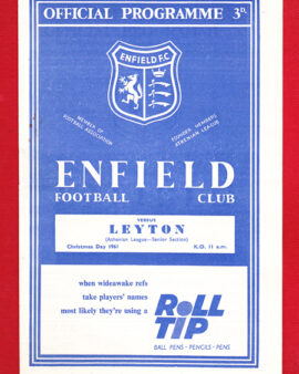 Enfield v Leyton 1961 – Christmas Day