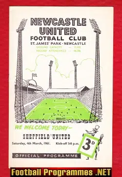 Newcastle United v Sheffield United 1961