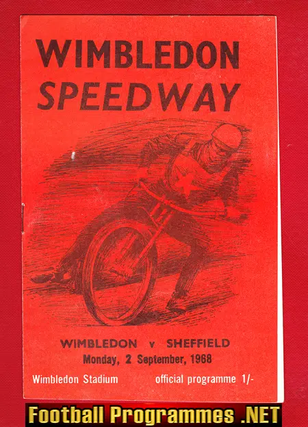 Wimbledon Speedway v Sheffield 1968