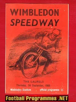 Wimbledon Speedway - The Laurels 1968