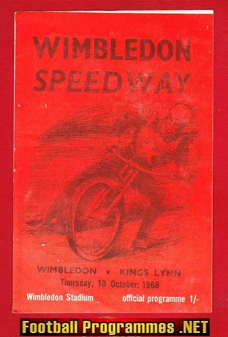 Wimbledon Speedway v Kings Lynn 1968 – October