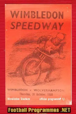 Wimbledon Speedway v Wolverhampton 1968 – October