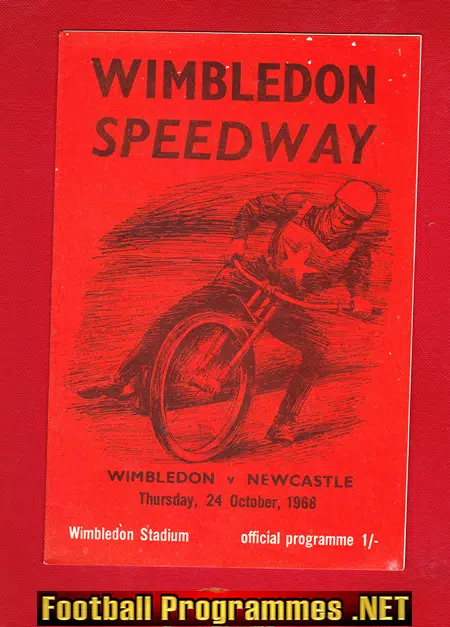 Wimbledon Speedway v Newcastle 1968