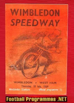 Wimbledon Speedway v West Ham 1968