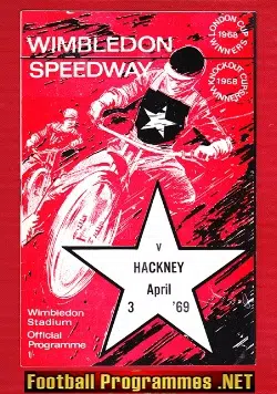 Wimbledon Speedway v Hackney 1969