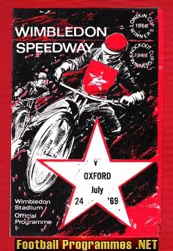 Wimbledon Speedway v Oxford 1969