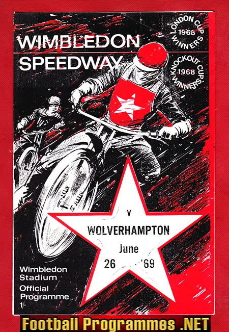 Wimbledon Speedway v Wolverhampton 1969