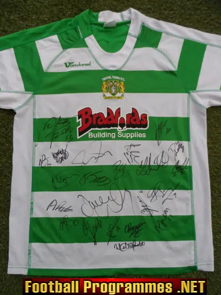 Yeovil Town Signed Football Shirt Autographed Team 2018/19