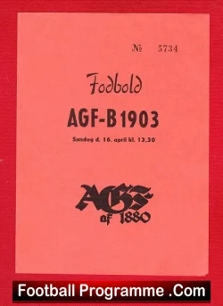 Aarhus Gymnastikforening AGF v B1903 1972 – Denmark