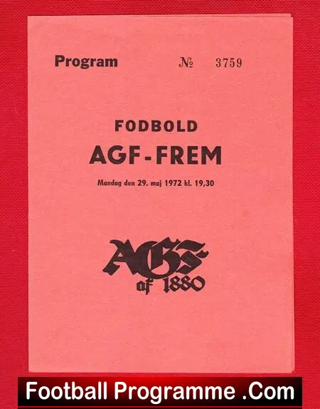 Aarhus Gymnastikforening AGF v Frem 1972 – Denmark