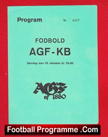 Aarhus Gymnastikforening AGF v KjÃ¸benhavns Boldklu 1972 Denmark