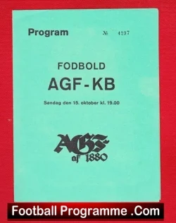 Aarhus Gymnastikforening AGF v KjÃ¸benhavns Boldklu 1972 Denmark
