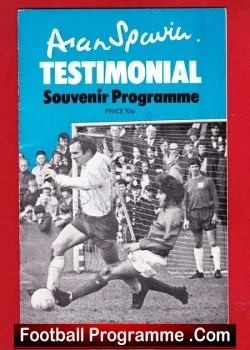 Alan Spavin Testimonial Benefit Match Preston 1971 – SIGNED