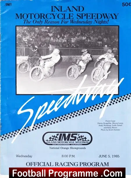 America Inland Motorcycle Speedway Orange Showgrounds 1985