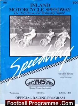 America Inland Motorcycle Speedway Orange Showgrounds 1985