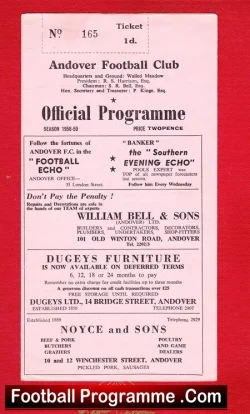 Andover v Alton Town 1958 – FA Cup