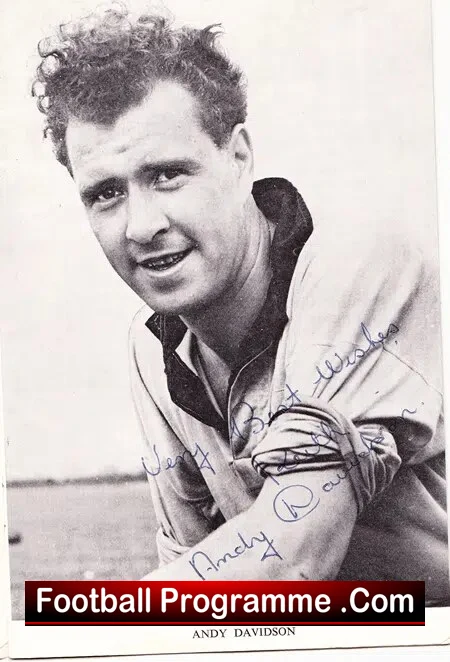Andy Davidson Testimonial Benefit Match Hull City 1969 - SIGNED