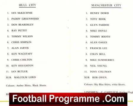 Andy Davidson Testimonial Benefit Match Hull City 1969 - SIGNED