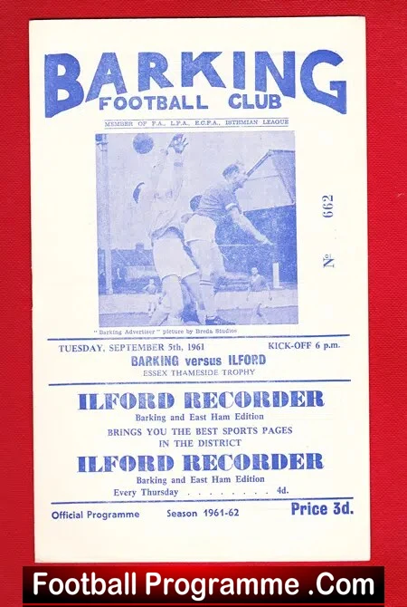 Barking v Ilford 1961