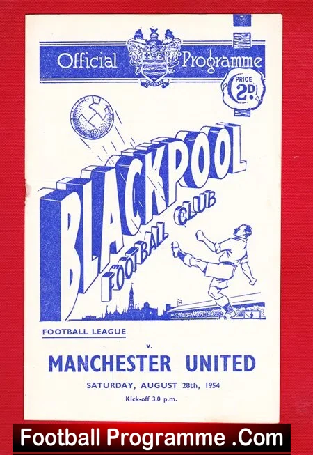 Blackpool v Manchester United 1954