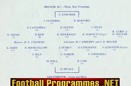 Bognor Boys Club v Greenbrook 1959 - Sussex Minor Cup Final