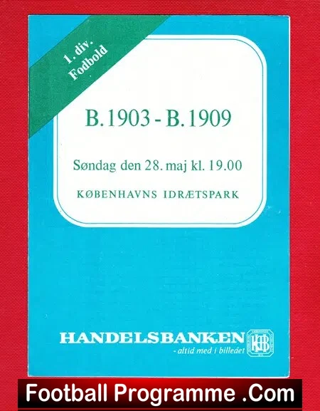 Boldklubben 1903 v Boldklubben 1909 1972 – Denmark
