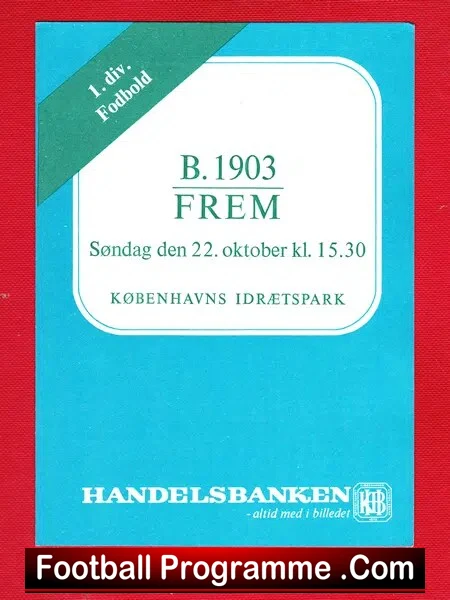 Boldklubben 1903 v Frem 1972 – Denmark