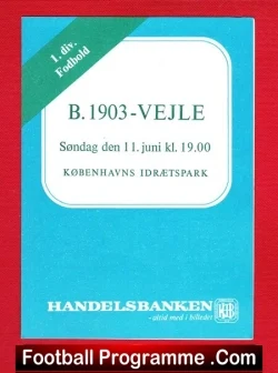 Boldklubben 1903 v Vejle 1972 – Denmark