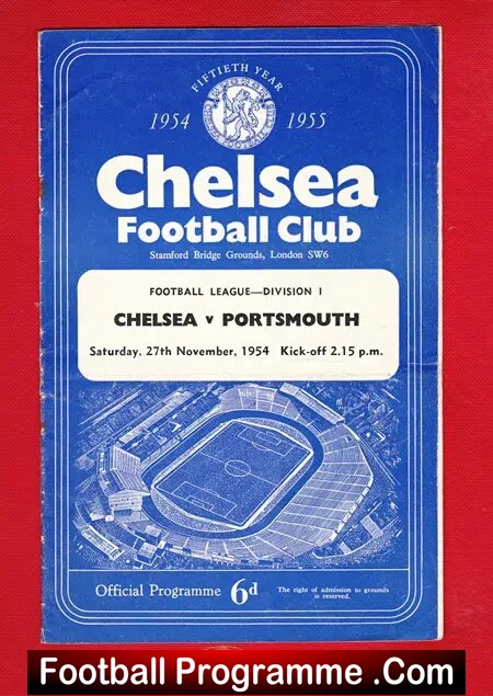 Chelsea v Portsmouth 1954 – League Champions Season