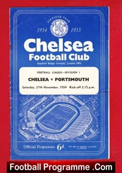 Chelsea v Portsmouth 1954 – League Champions Season