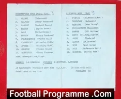 Chesterfield Boys v Liverpool Boys 1960s ? - football programme