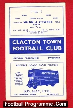 Clacton Town v Harwich Parkeston 1949 – Eastern Counties League