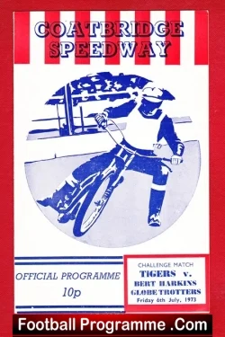 Coatbridge Speedway v Bert Harkins Globe Trotters 1973