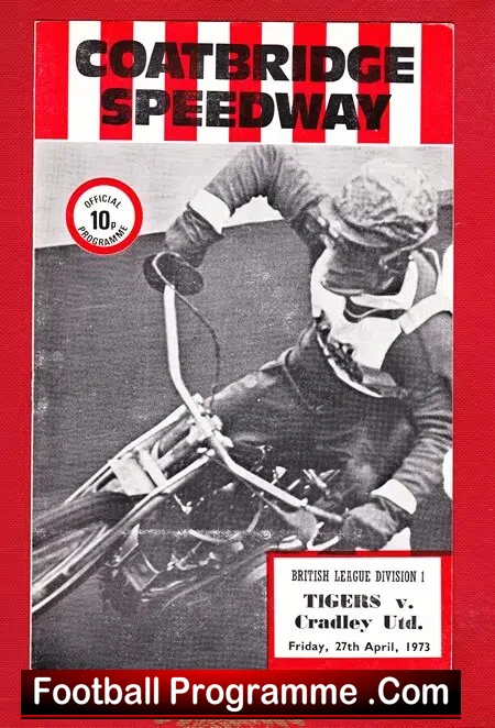 Coatbridge Speedway v Cradley United 1973