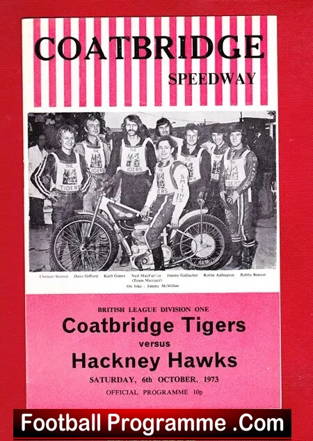 Coatbridge Speedway v Hackney 1973