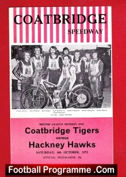 Coatbridge Speedway v Hackney 1973