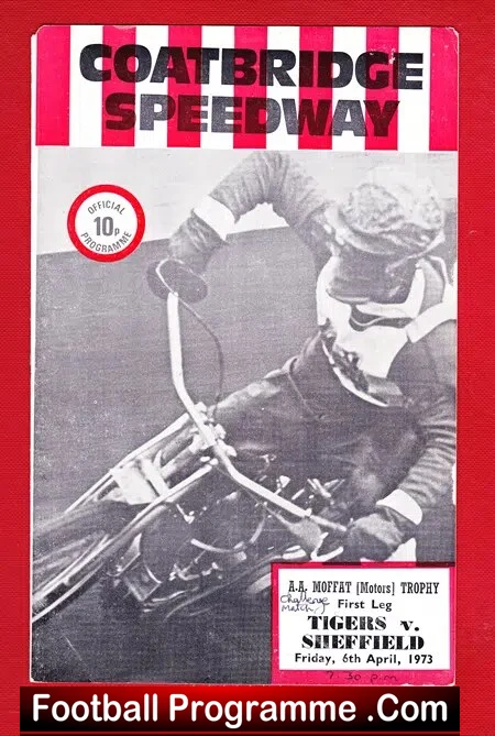 Coatbridge Speedway v Sheffield 1973