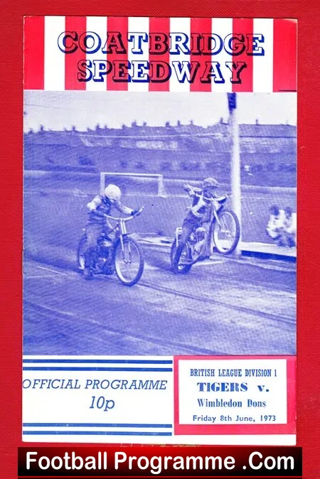 Coatbridge Speedway v Wimbledon 1973