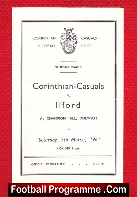 Corinthian Casuals v Ilford 1964