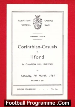 Corinthian Casuals v Ilford 1964