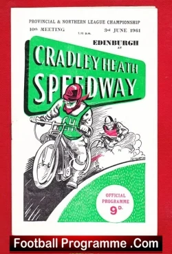 Cradley Heath Speedway v Edinburgh 1961 – League Championship