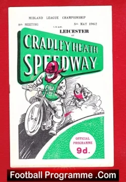 Cradley Heath Speedway v Leicester 1962