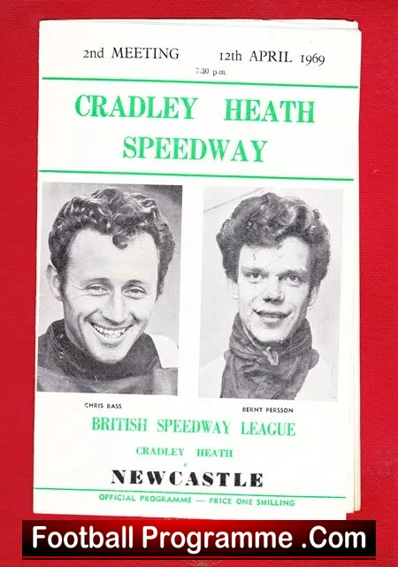 Cradley Heath Speedway v Newcastle 1969