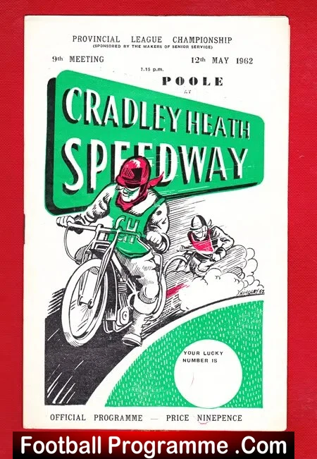 Cradley Heath Speedway v Poole 1962